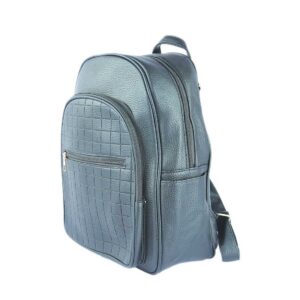 Textured Front Zipped Pocket Backpack
