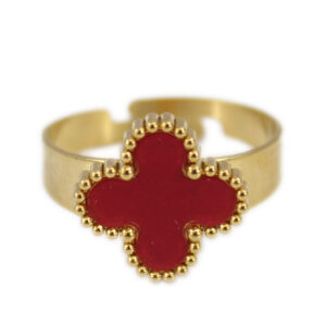 S. Steel single pink clover