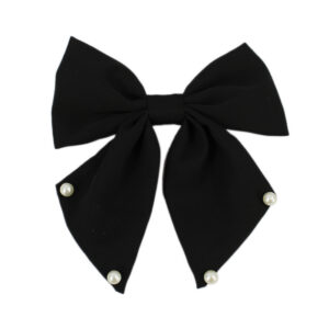 Elegant Fabric Bow Hair Clip Knot Design