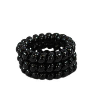 x3 Spiral glossy hair tie
