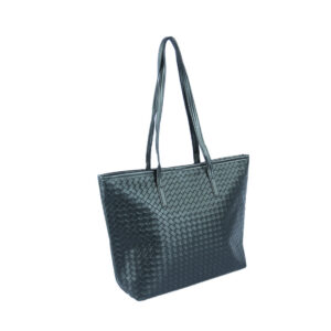 Woven-textured tote bag