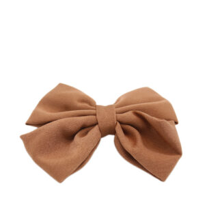 Oversized satin bow hair clip for an elegant finish