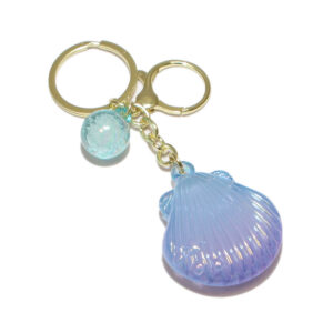Decorative multi-charm keyring.