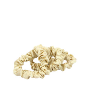 Printed fabric scrunchie with elastic hold for everyday styling.