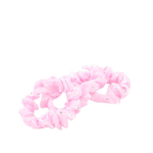 Printed fabric scrunchie with elastic hold for everyday styling.