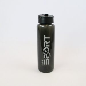 Water bottle with built-in straw lid, lightweight and suitable for everyday use.