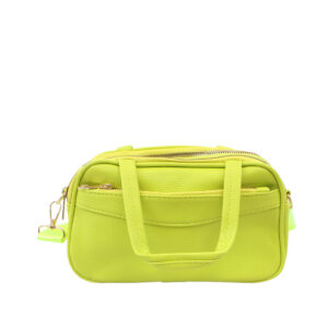 Compact double-zip design with shoulder strap crossbody bag