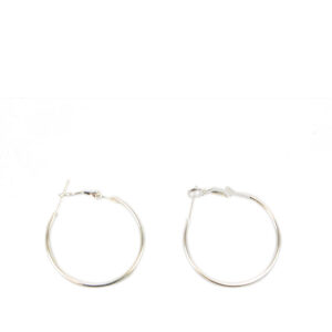 Thin hoop design with a smooth lightweight finish earrings
