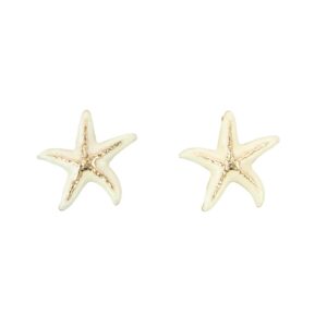 Sea themed drop earrings mixed textured details.