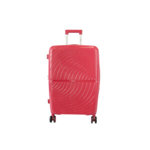 Hardshell Luggage with spinner wheels and textured design.