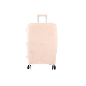Hardshell Luggage with spinner wheels and textured design.