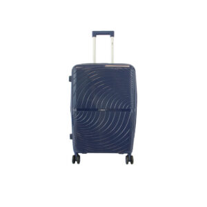 Hardshell Luggage with spinner wheels and textured design.