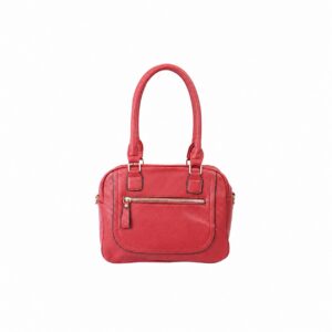Spacious Shoulder Bag with Front Zip Pocket