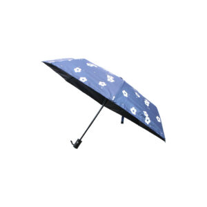 Compact Folding Umbrella with Floral Print Cover