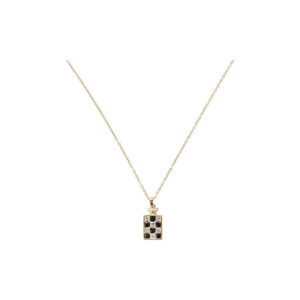 Crystal Square Pendant Necklace