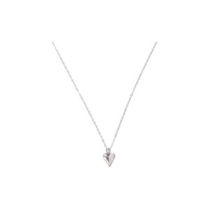 Textured Heart Pendant Necklace