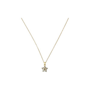 Gold Tone Stainless Steel Star Necklace