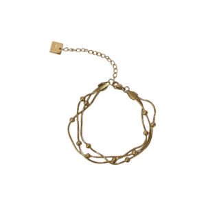 Stainless Steel Double Layer Rope Chain Bracelet
