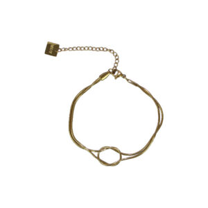 Stainless Steel Gold Snake Chain Bracelet