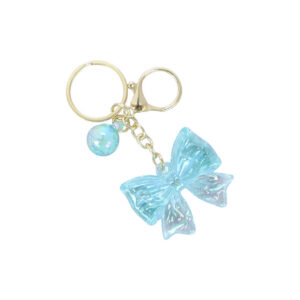 Iridescent Bow Keychain
