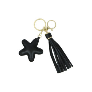 Leather Tassel Keychain