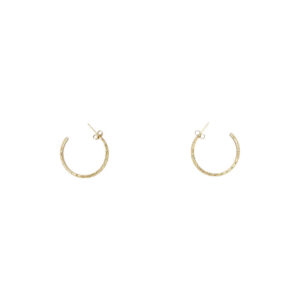 Stainless Steel Twisted Hoop Earrings