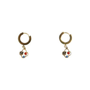 Stainless Steel Crescent Moon Hoop Earrings