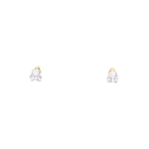 Stainless Steel Crystal Stud Earrings