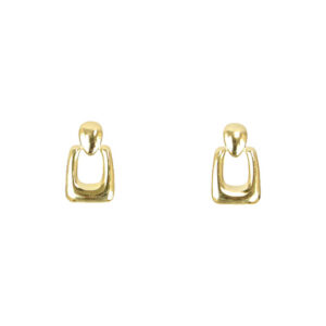 Stainless Steel Rectangle Hoop Earrings