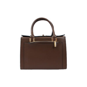 Premium Structured Handbag with Front Zip Pocket