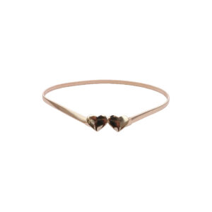 Double Chain Heart Detail Belt