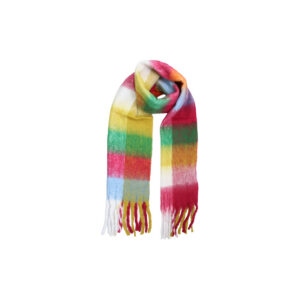 Vibrant Brushed Check Scarf