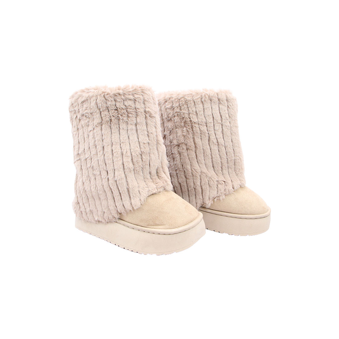 Plush Fur Trim Winter Boots