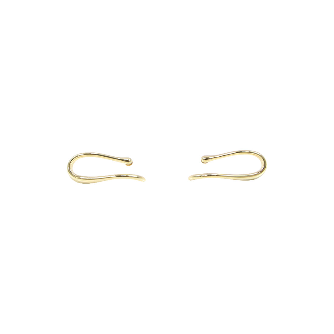 Abstract Open Line Gold Statement Earrings