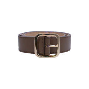 Women's Belt with Square Metallic Buckle