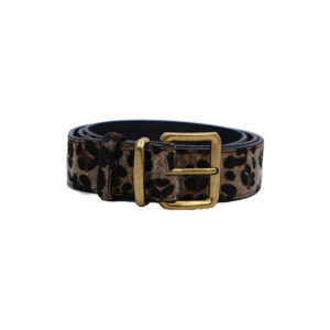 Wide Belt with Statement Square Buckle