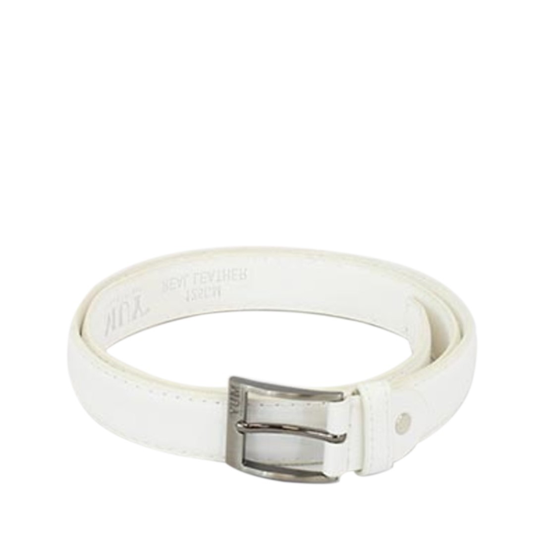Plain with square silver buckle