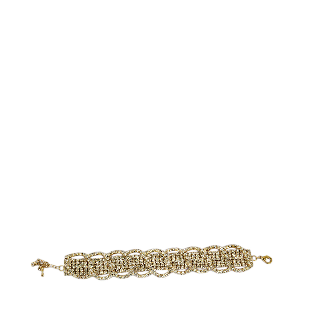 Chain with flower diamonds design