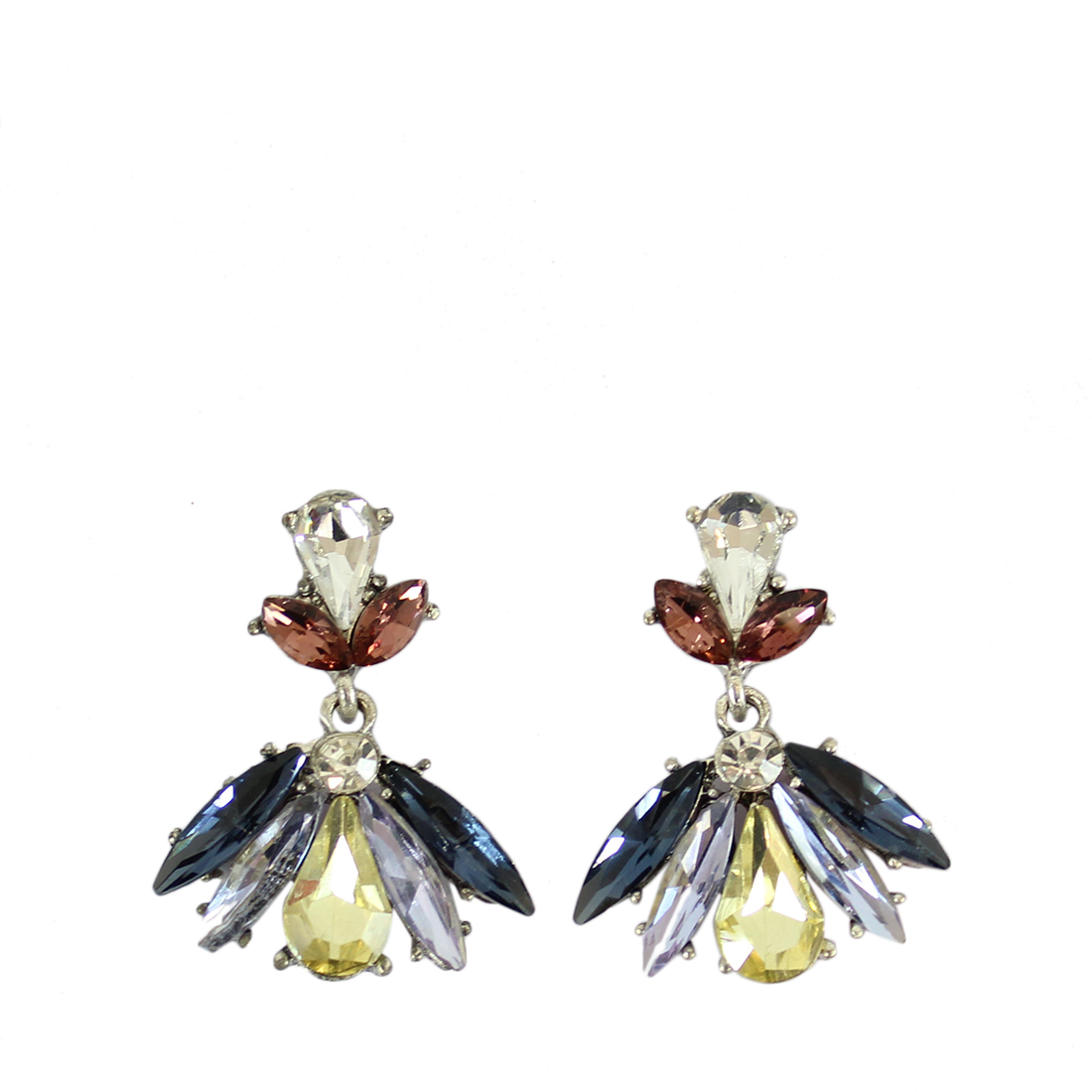 Color diamonds flower design