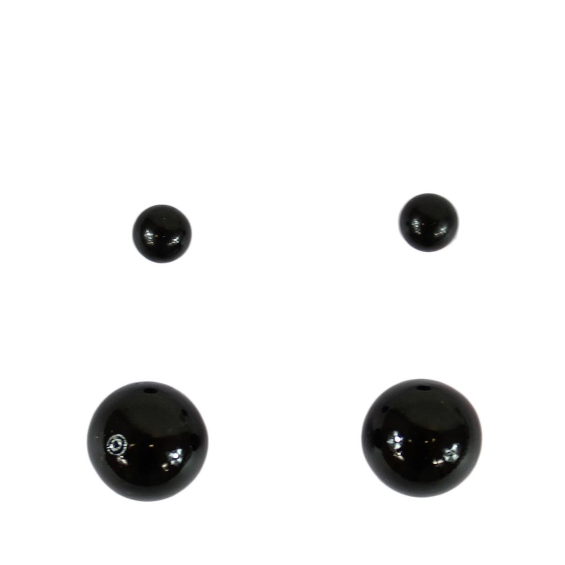 Matt plain pins (2 pairs)