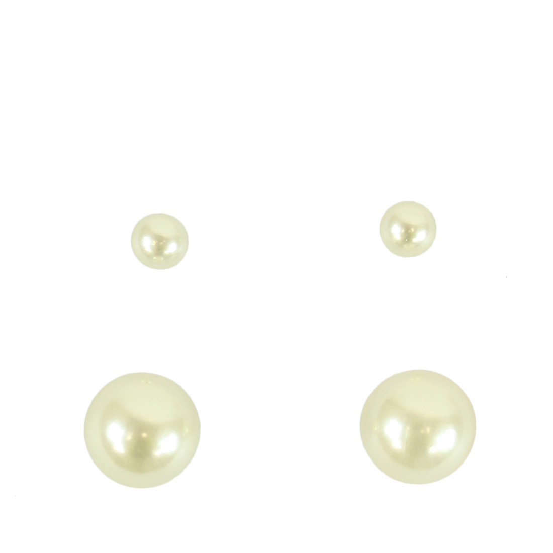 Matt plain pins (2 pairs)