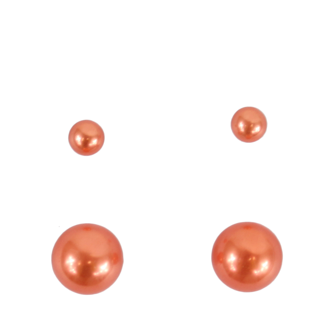 Matt plain pins (2 pairs)
