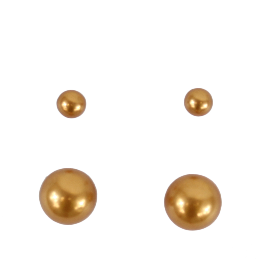 Matt plain pins (2 pairs)