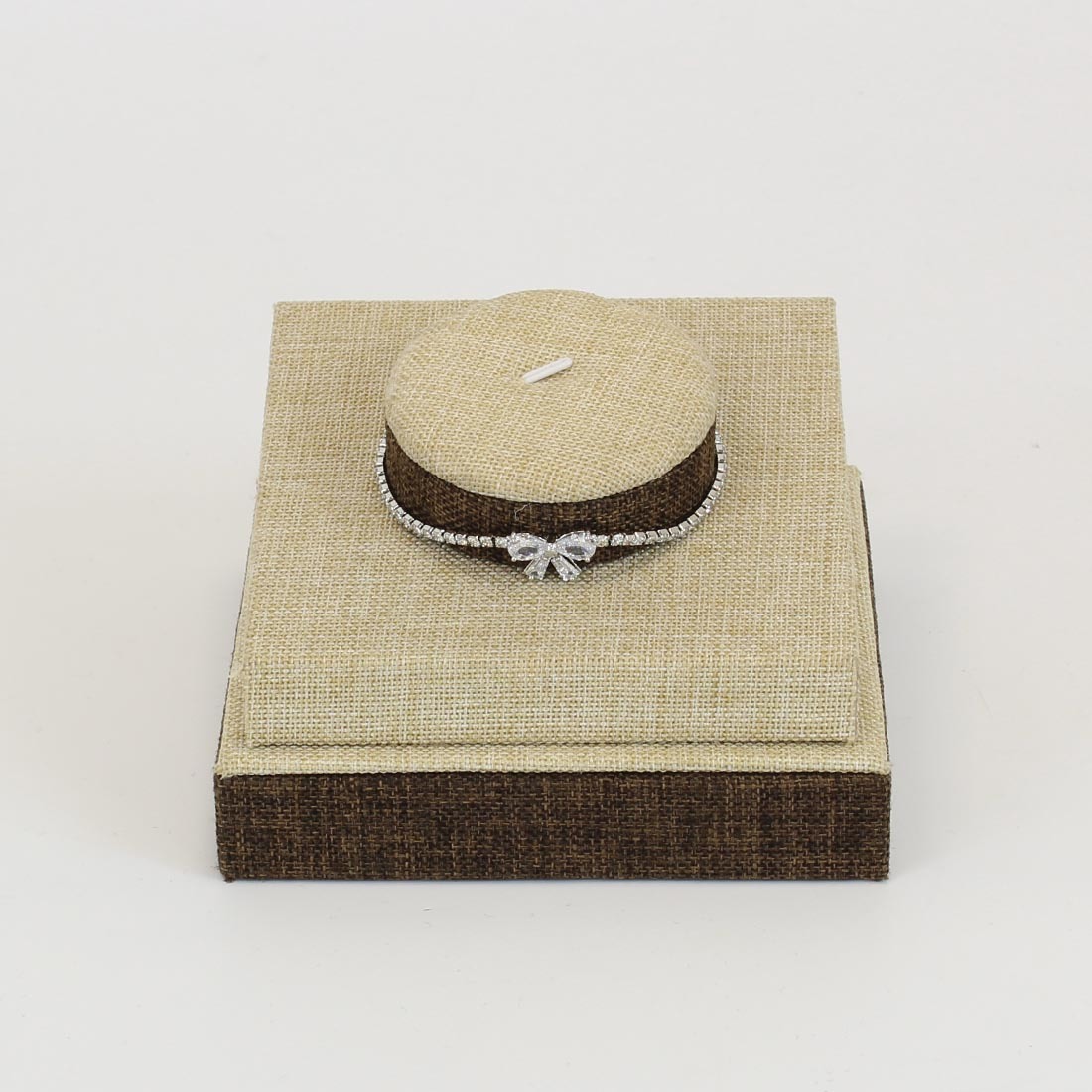 Thin with tiny diamonds and bow
