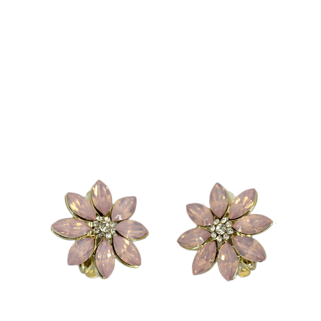 Flower with tiny diamonds.
