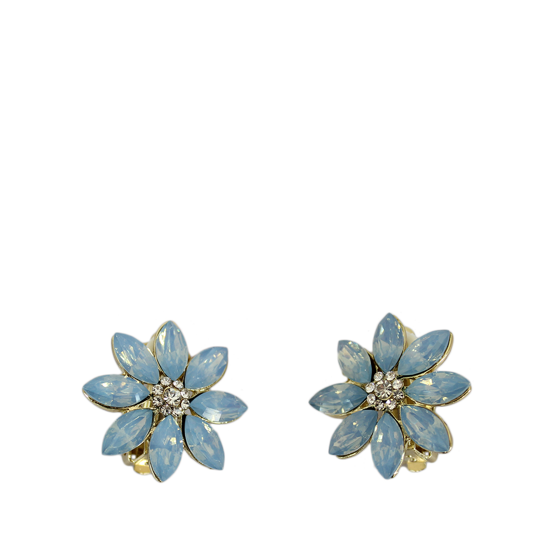 Flower with tiny diamonds.