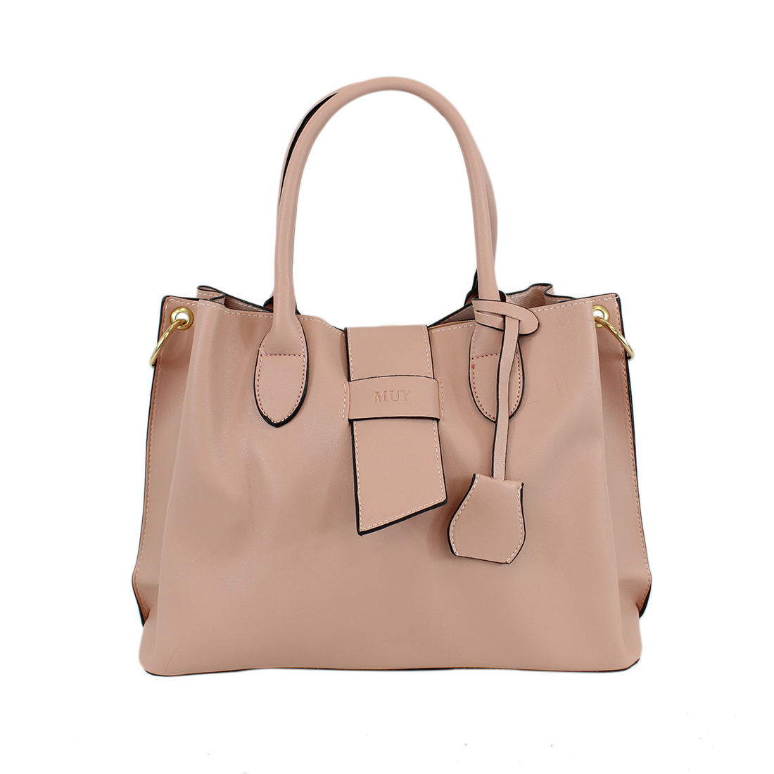 Retro large capacity plain shoulder bag