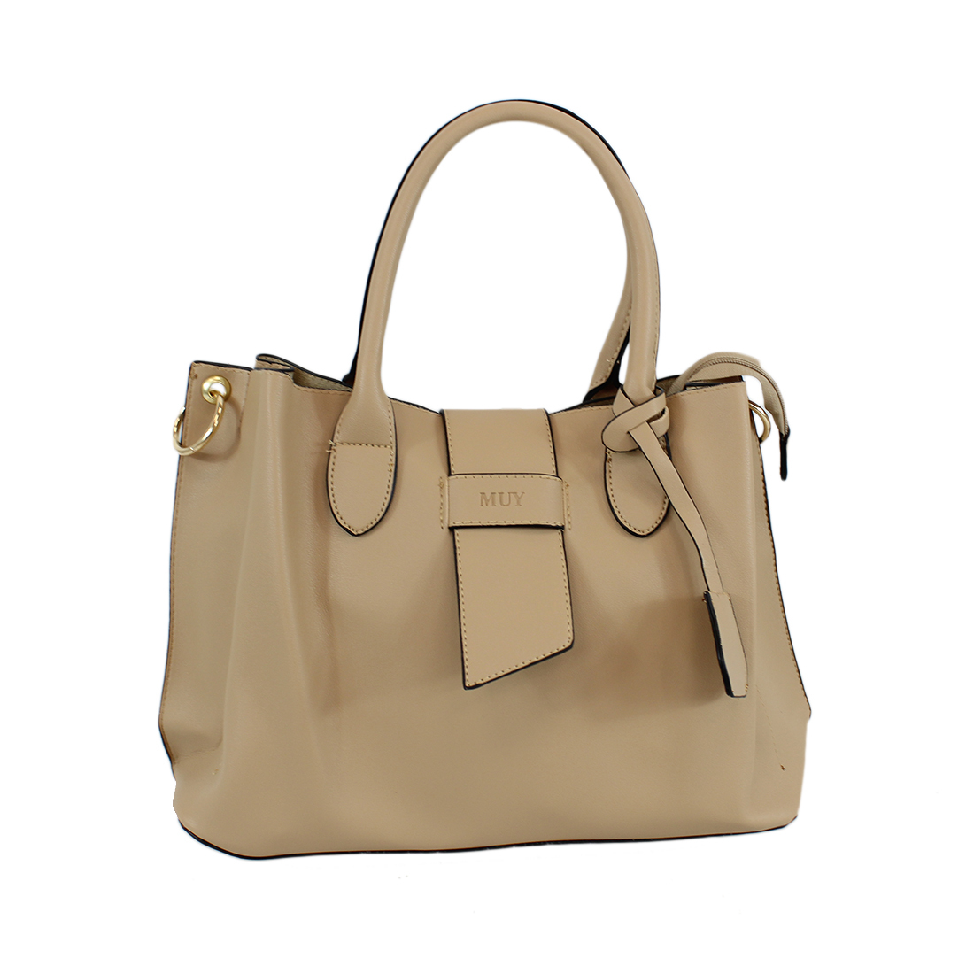 Retro large capacity plain shoulder bag