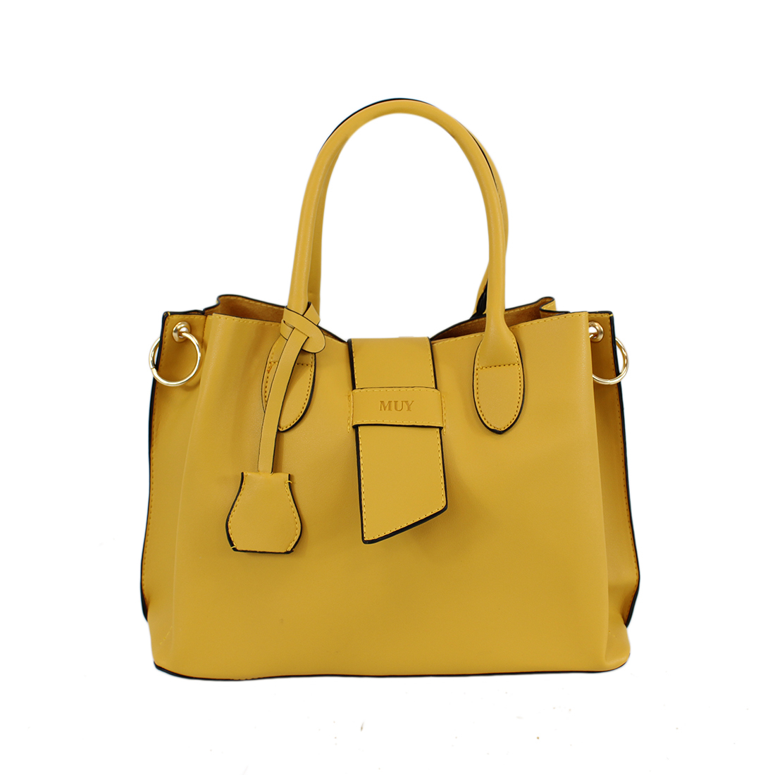 Retro large capacity plain shoulder bag