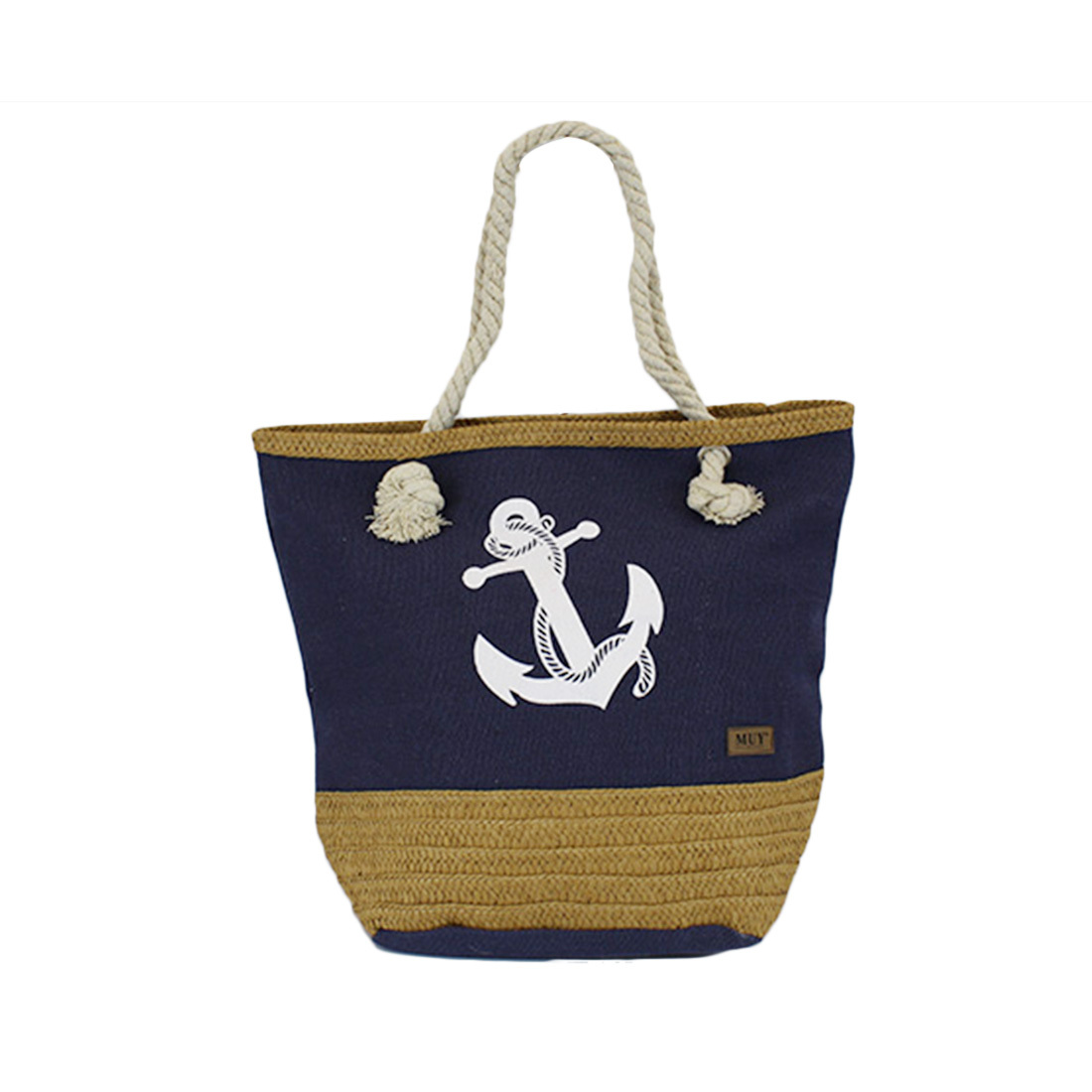 * Straw beach bags with anchor